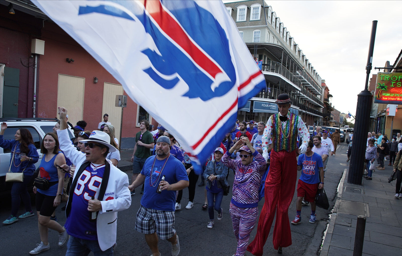 Buffalo Bills packers of NOLA Takeover Parade